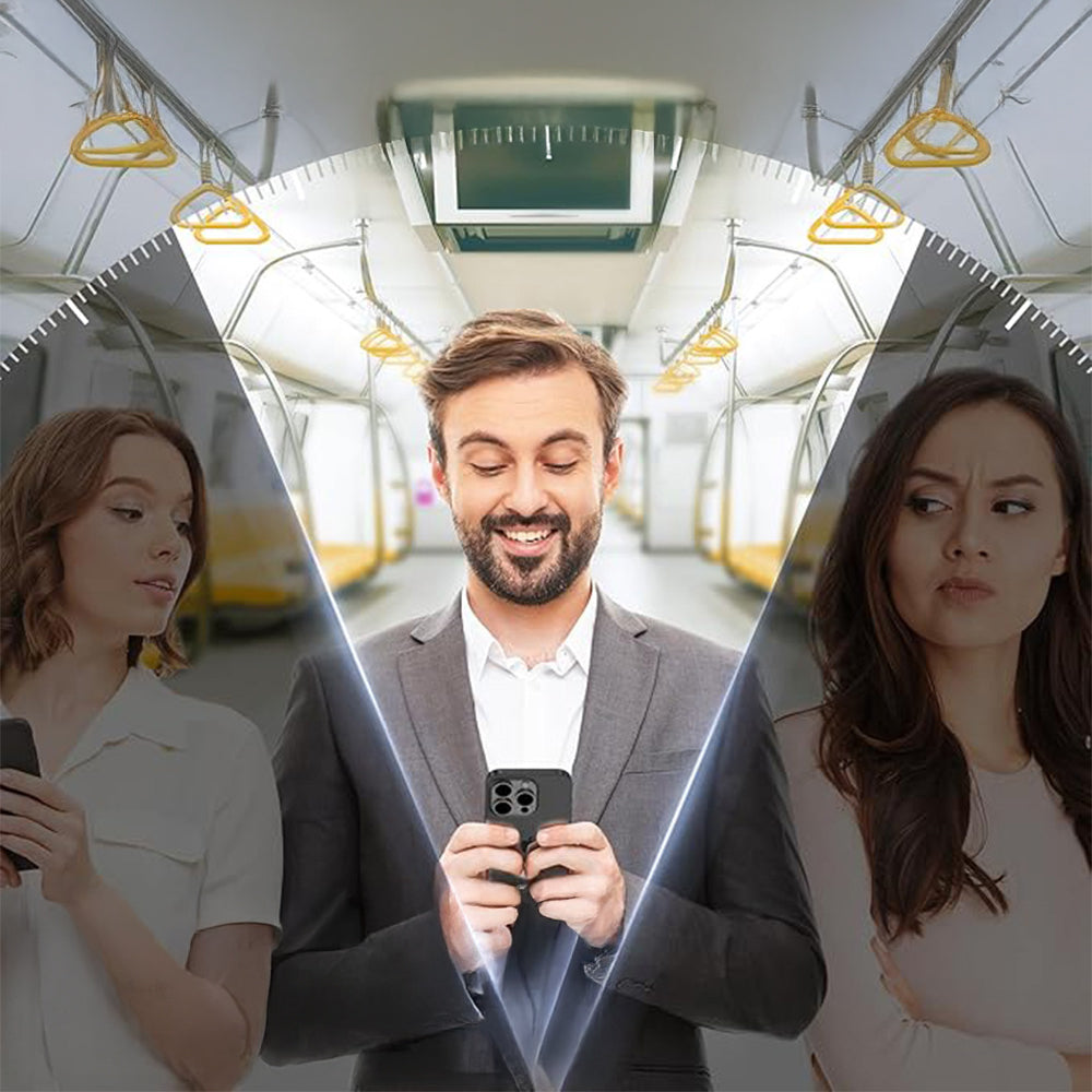 Apple iPhone 14 Zore 2.5D Oliv Privacy Temperli Cam Ekran Koruyucu + Kolay Uygulama Aparatı Siyah