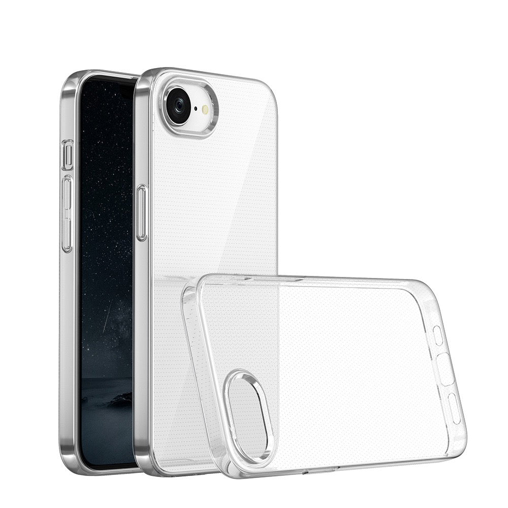 Apple iPhone 16E Kılıf Zore Süper Silikon Kapak Şeffaf