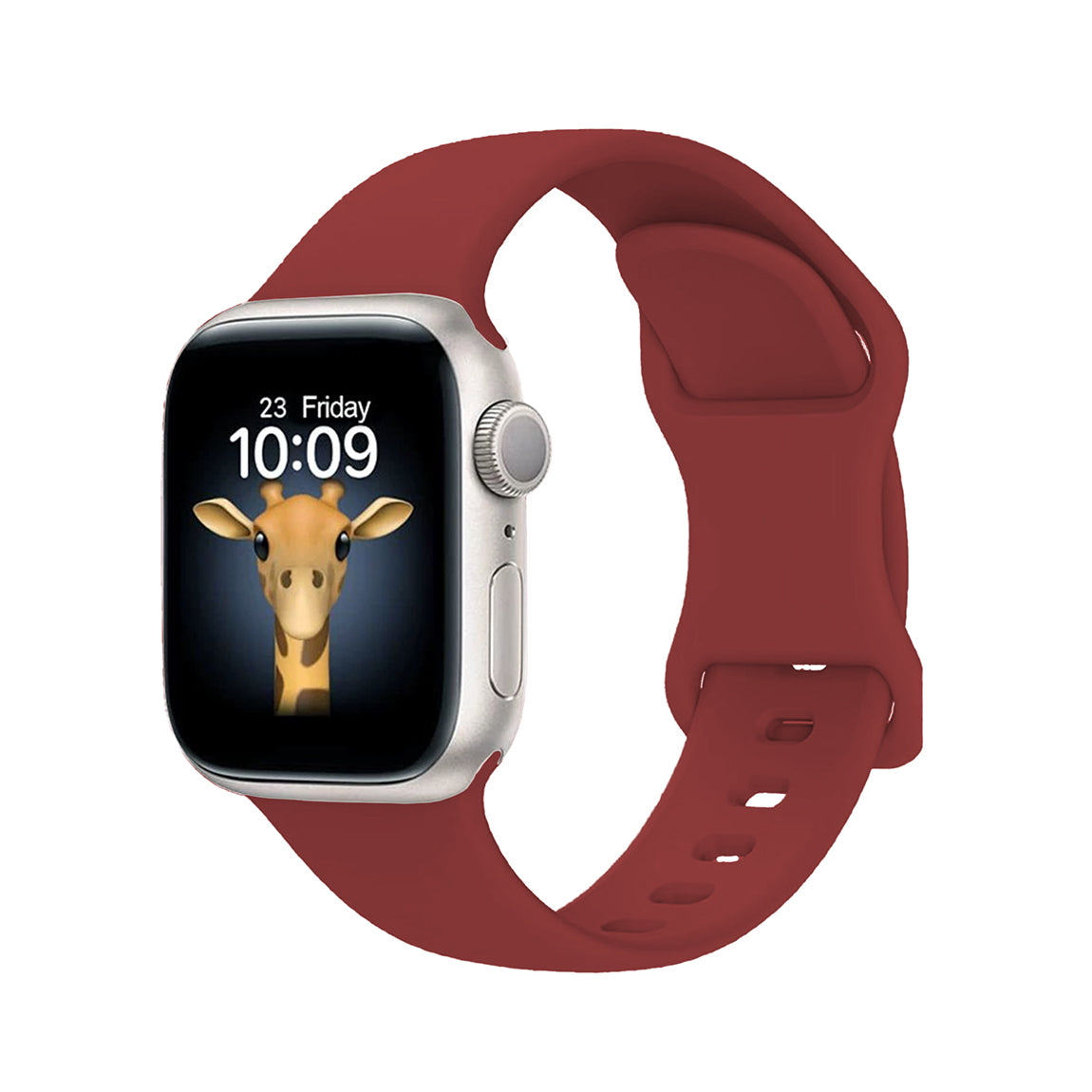 Apple Watch 10 46mm Zore KRD-131 Silikon Kordon Strap Kayış Beyaz