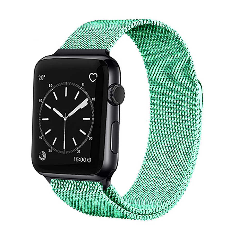 Apple Watch 42mm Zore KRD-01 Metal Kordon Açık Pembe