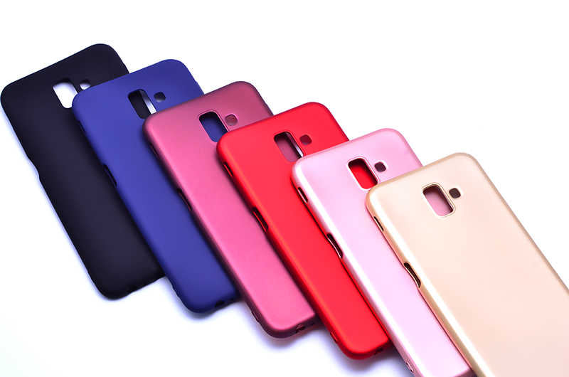 Galaxy J6 Plus Kılıf Zore Premier Silikon Kapak Saks Mavi