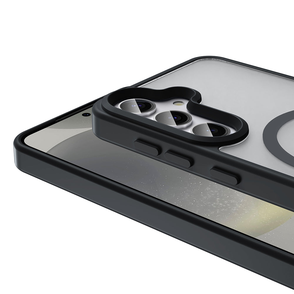 Galaxy S24 FE Kılıf M-safe Şarj Özellikli Mat Arka Yüzey Zore Sio Kapak Lila