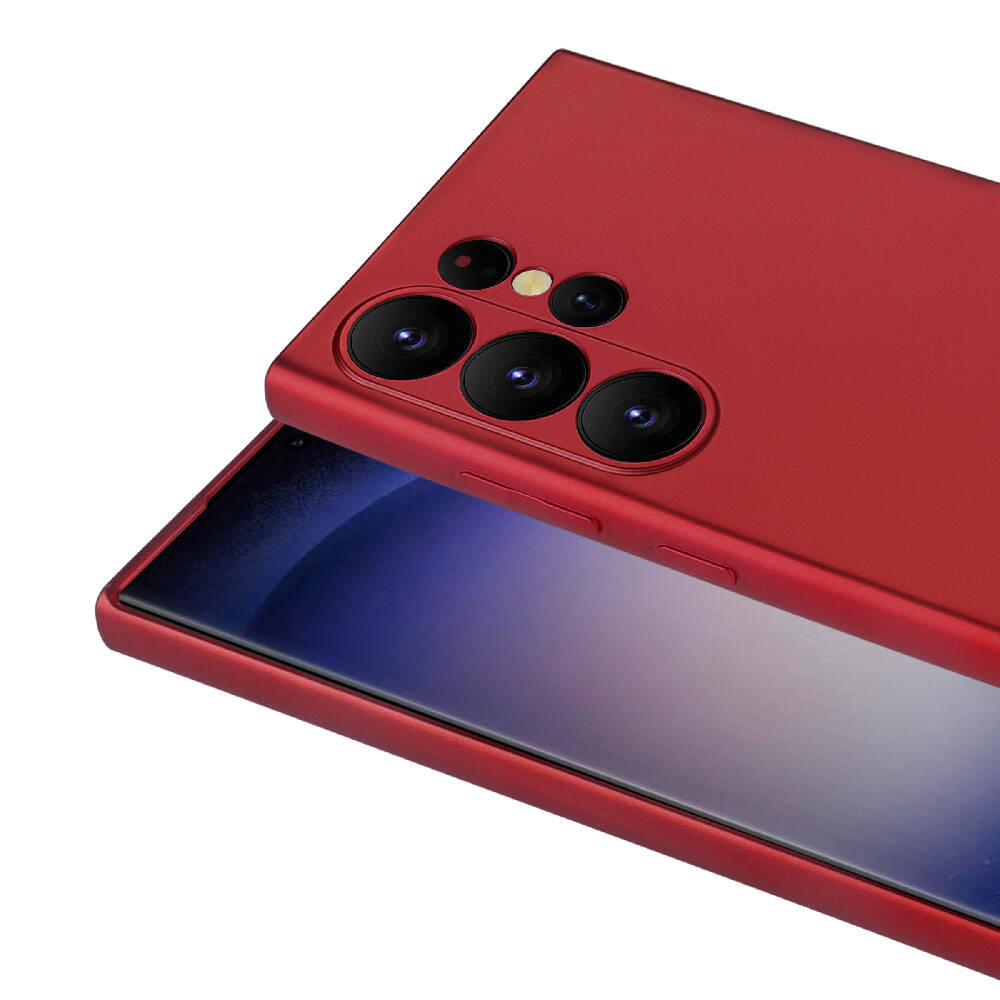 Galaxy S24 Ultra Kılıf Zore Premier Silikon Kapak Mürdüm