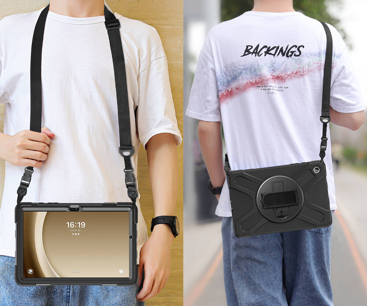 Galaxy Tab A9 Plus Zore Defender Tablet Silikon Siyah