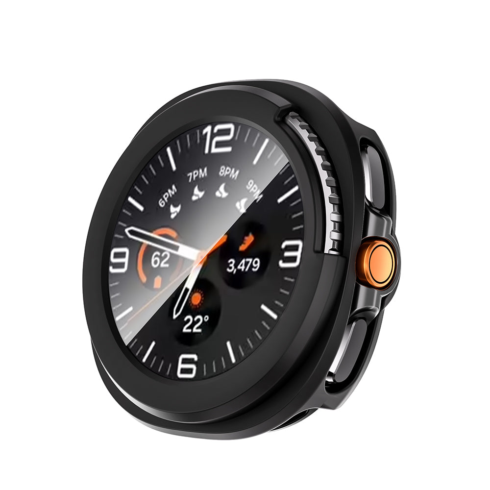 Galaxy Watch 8 Classic 46mm Sert PC Kasa ve Ekran Koruyucu Zore Watch Gard 39 Titanyum