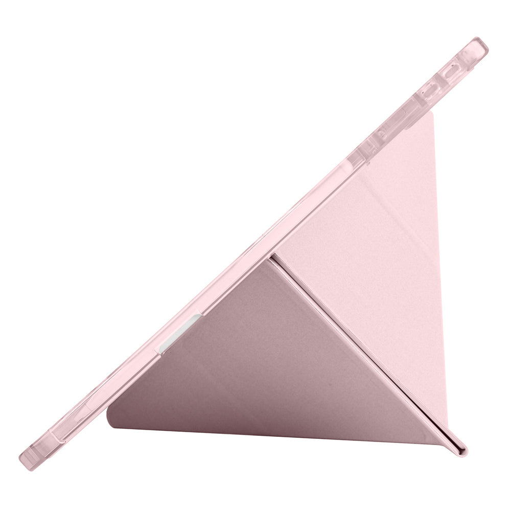 Honor MagicPad 2 Kılıf Zore Tri Folding Kalem Bölmeli Standlı Kılıf Lila