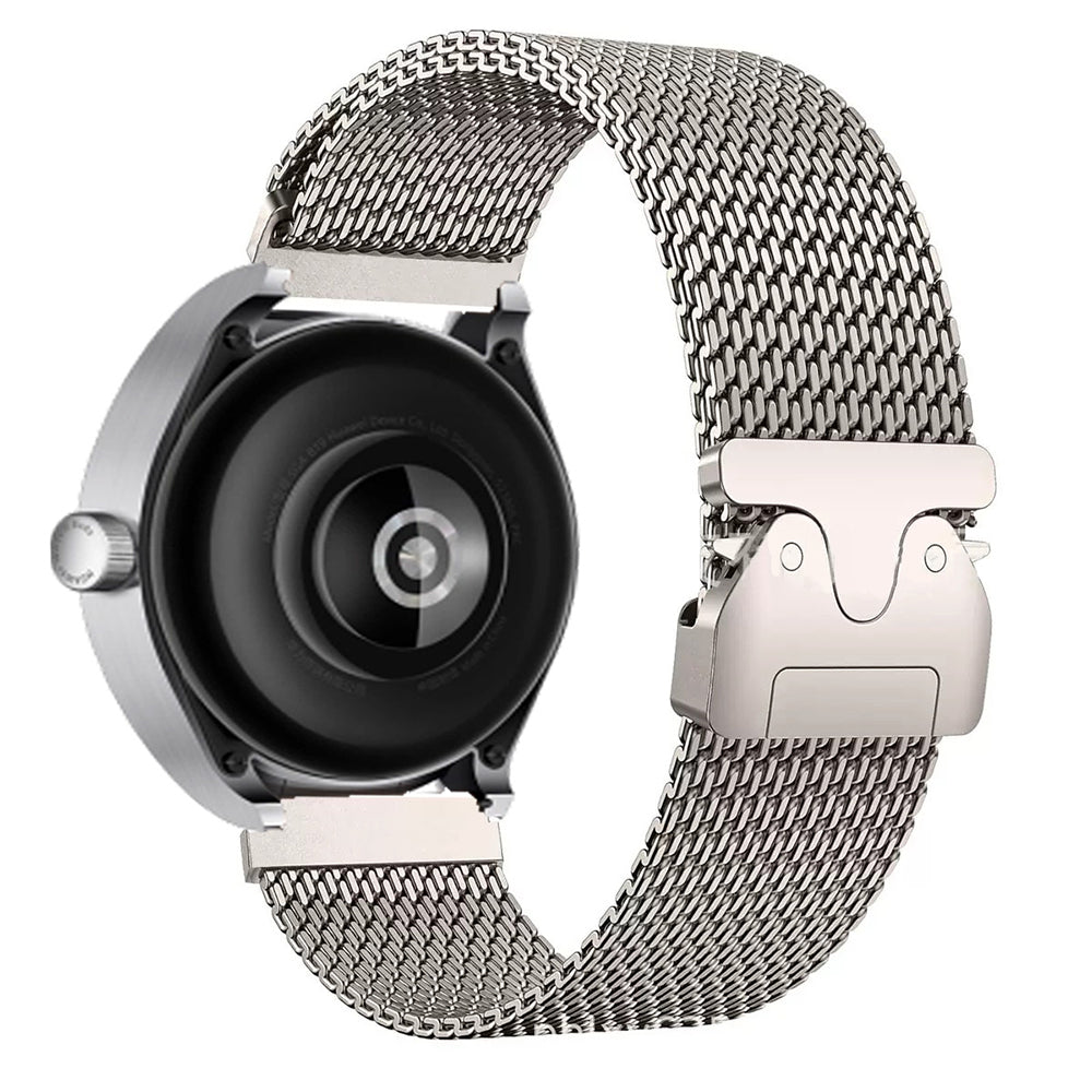 Huawei GT2 46mm Zore KRD-100 22mm Titanyum Hasır Kordon Siyah-Titanyum