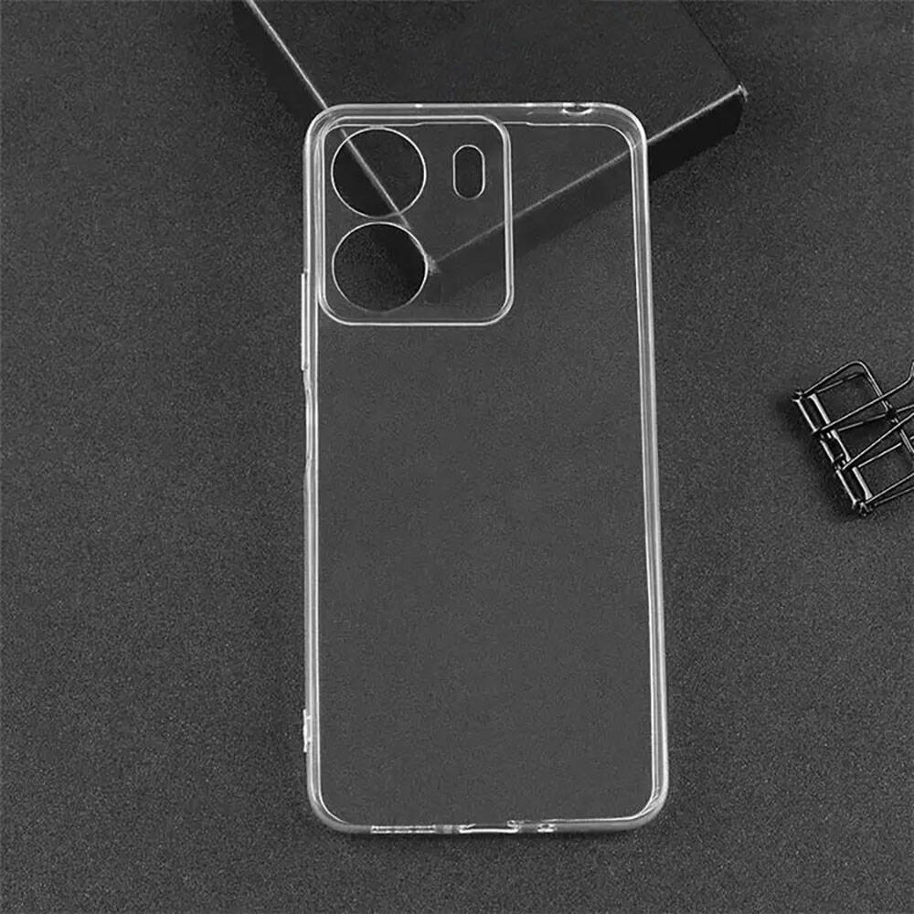 Xiaomi Redmi 13C Kılıf Zore 2mm Anti Shock Silikon Renksiz