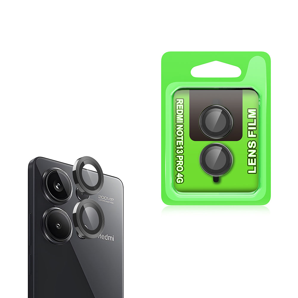 Xiaomi Redmi Note 13 Pro 4G Zore CL-07 Kamera Lens Koruyucu Siyah