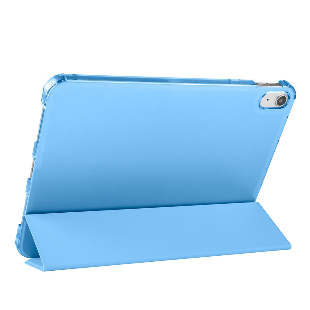Apple iPad Air 10.9 2022 (10.Nesil) Zore Smart Cover Kalem Bölmeli Standlı 1-1 Kılıf Kırmızı