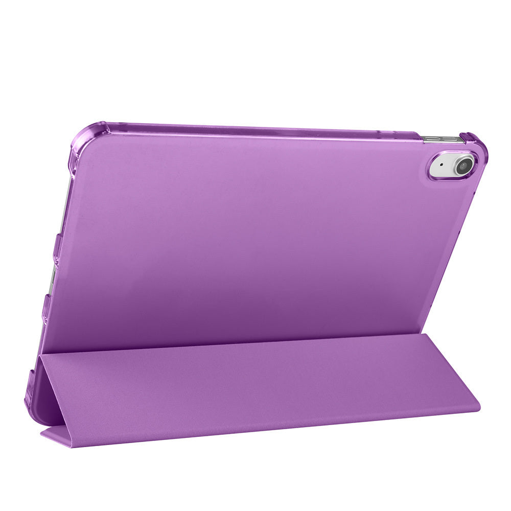 Apple iPad Air 10.9 2022 (10.Nesil) Zore Smart Cover Kalem Bölmeli Standlı 1-1 Kılıf Mor