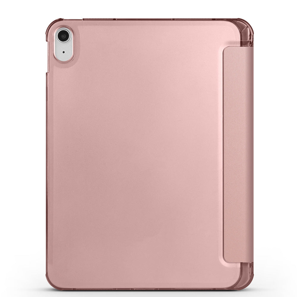 Apple iPad Air 10.9 2022 (10.Nesil) Zore Smart Cover Kalem Bölmeli Standlı 1-1 Kılıf Petrol Mavi