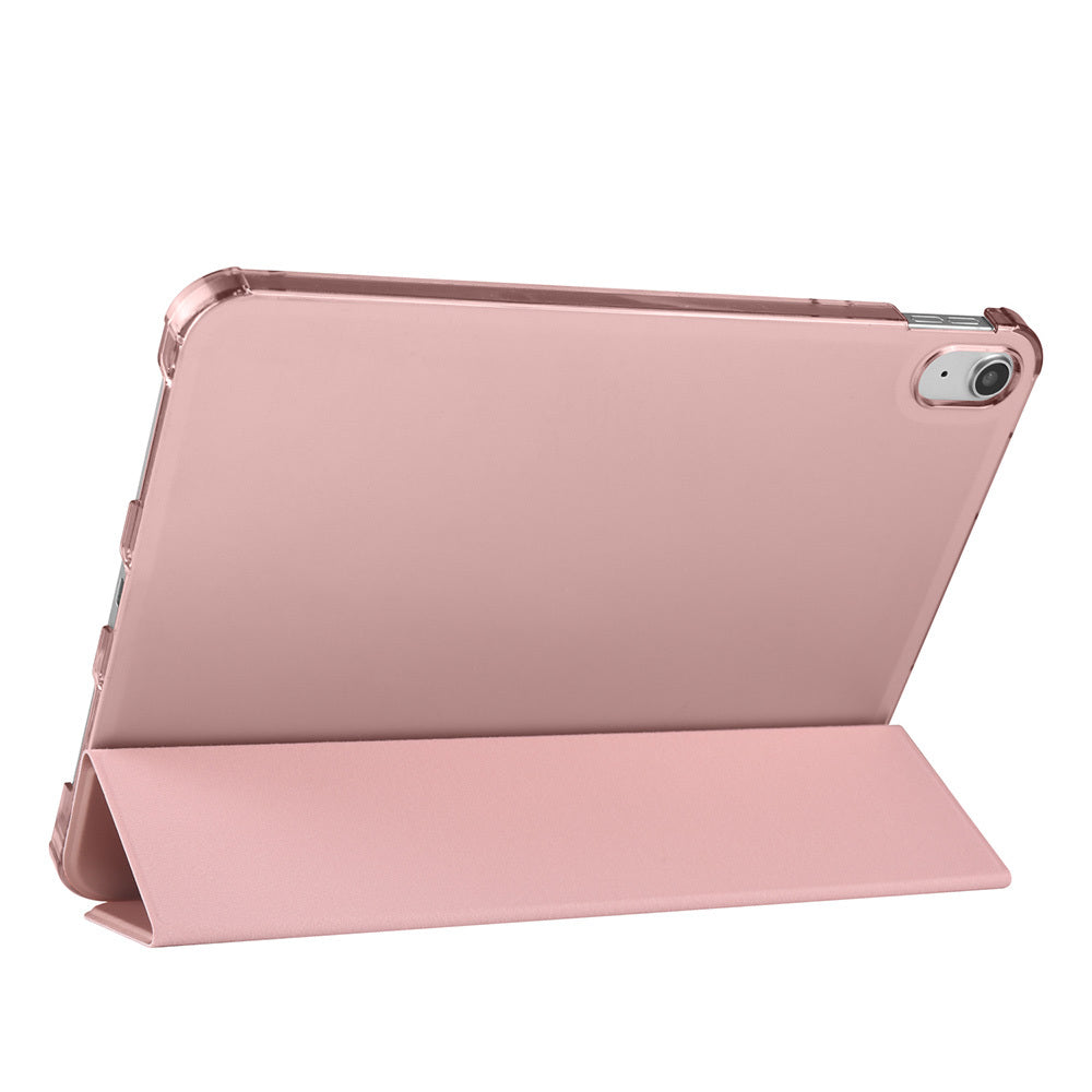 Apple iPad Air 10.9 2022 (10.Nesil) Zore Smart Cover Kalem Bölmeli Standlı 1-1 Kılıf Gri