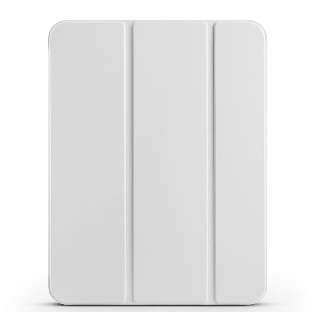 Apple iPad Air 10.9 2022 (10.Nesil) Zore Smart Cover Kalem Bölmeli Standlı 1-1 Kılıf Gri