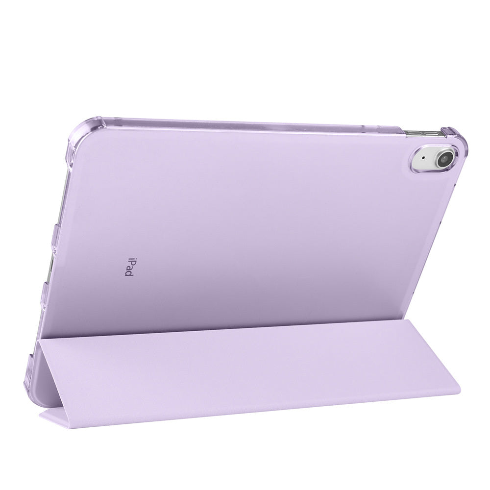 Apple iPad Air 10.9 2022 (10.Nesil) Zore Smart Cover Kalem Bölmeli Standlı 1-1 Kılıf Lacivert