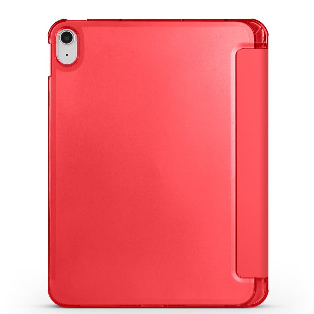 Apple iPad Air 10.9 2022 (10.Nesil) Zore Smart Cover Kalem Bölmeli Standlı 1-1 Kılıf Mavi