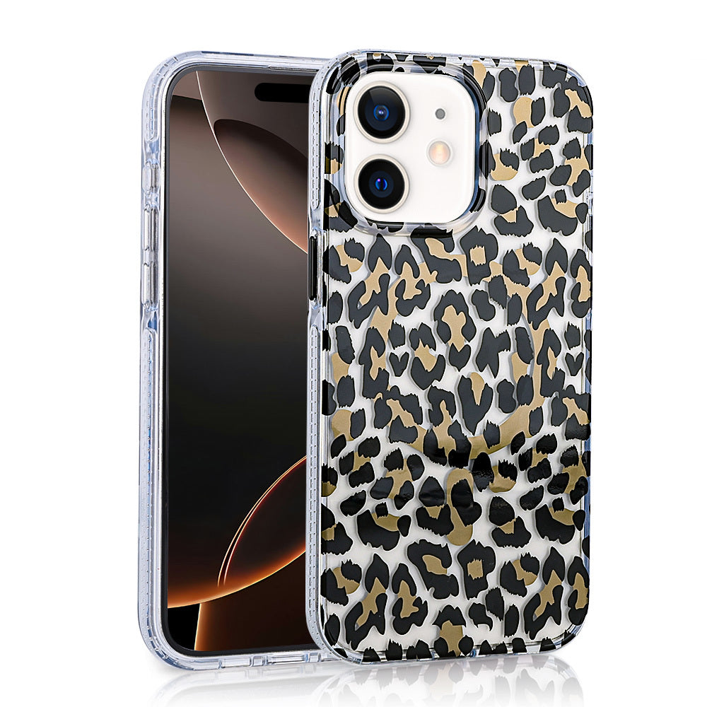 Apple iPhone 11 Kılıf M-safe Şarj Özellikli Zore Jago Kapak Siyah-Kahverengi