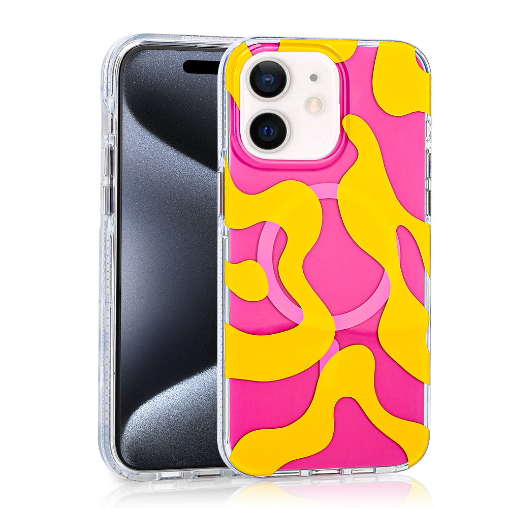 Apple iPhone 11 Kılıf M-safe Şarj Özellikli Zore Stilo Kapak Sarı