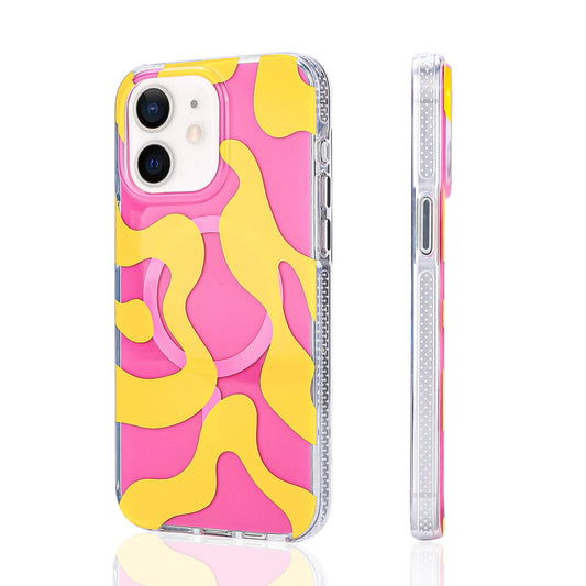 Apple iPhone 11 Kılıf M-safe Şarj Özellikli Zore Stilo Kapak Sarı