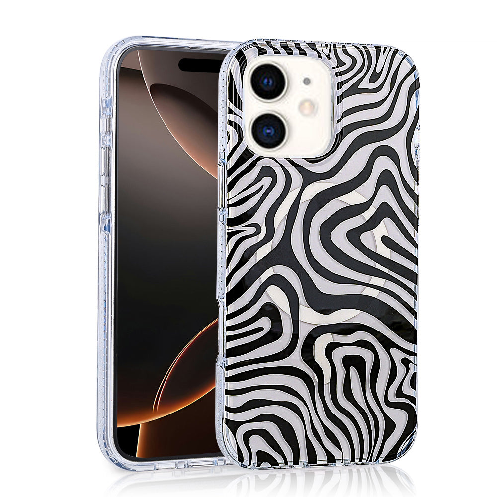 Apple iPhone 12 Kılıf M-safe Şarj Özellikli Zore Jago Kapak Colorful