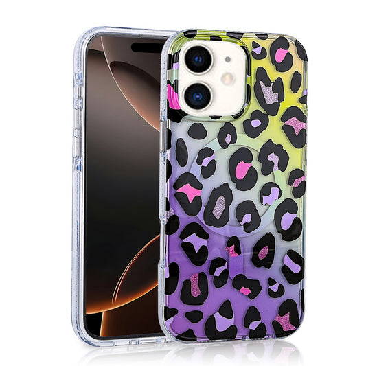 Apple iPhone 12 Kılıf M-safe Şarj Özellikli Zore Jago Kapak Colorful