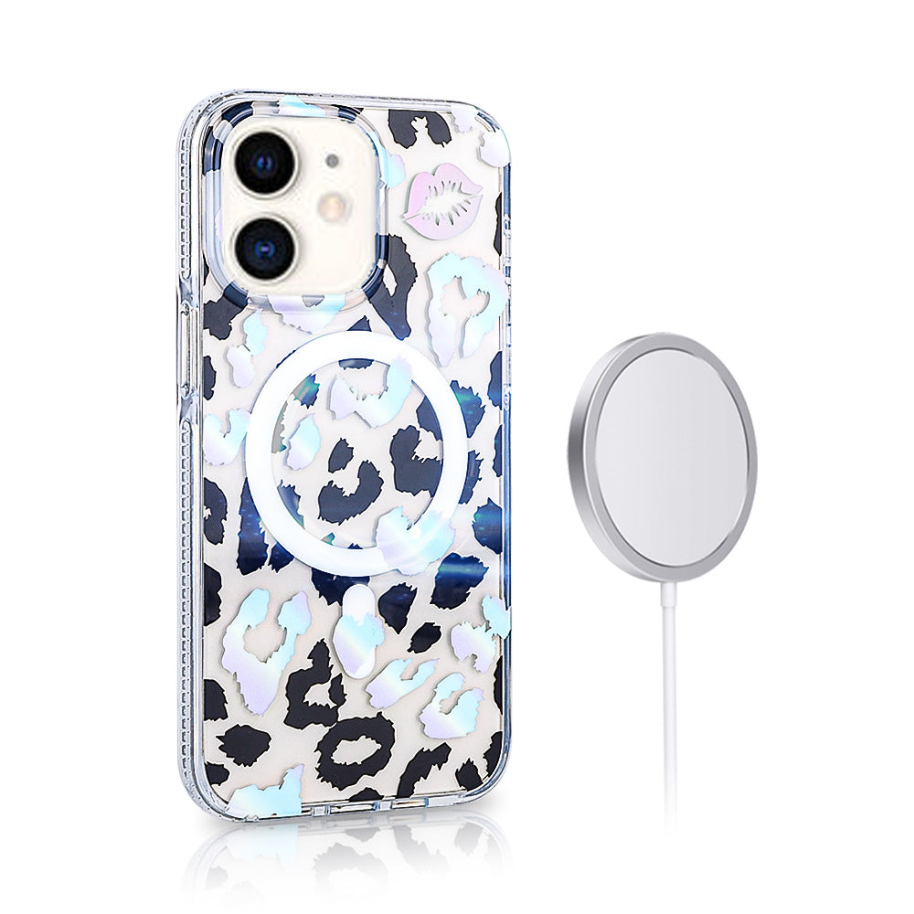 Apple iPhone 12 Kılıf M-safe Şarj Özellikli Zore Jago Kapak Beyaz