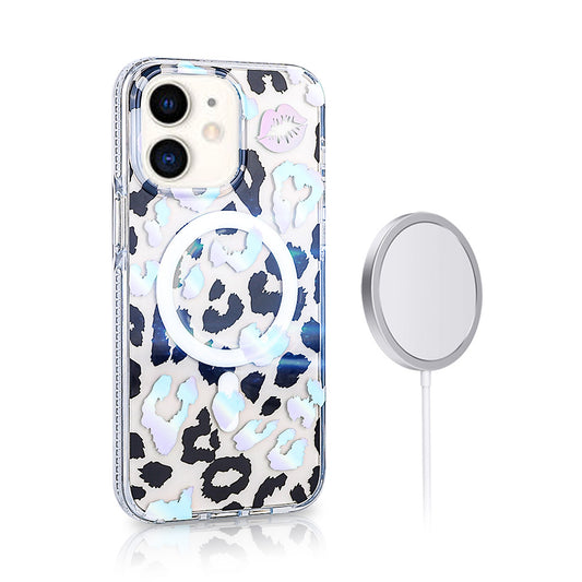 Apple iPhone 12 Kılıf M-safe Şarj Özellikli Zore Jago Kapak Beyaz