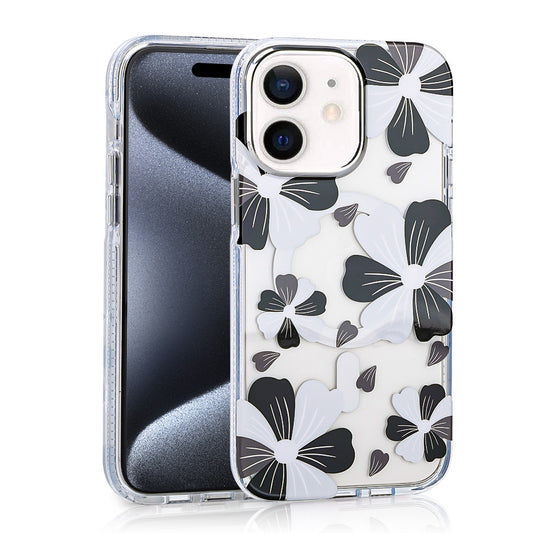 Apple iPhone 12 Kılıf M-safe Şarj Özellikli Zore Papat Kapak Siyah