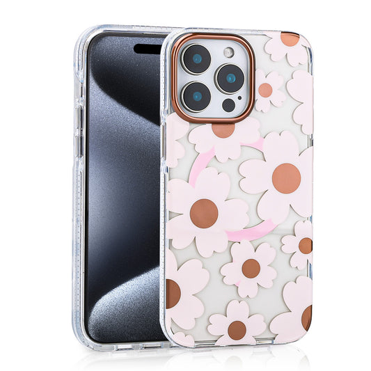 Apple iPhone 12 Pro Kılıf M-safe Şarj Özellikli Zore Papat Kapak Pembe