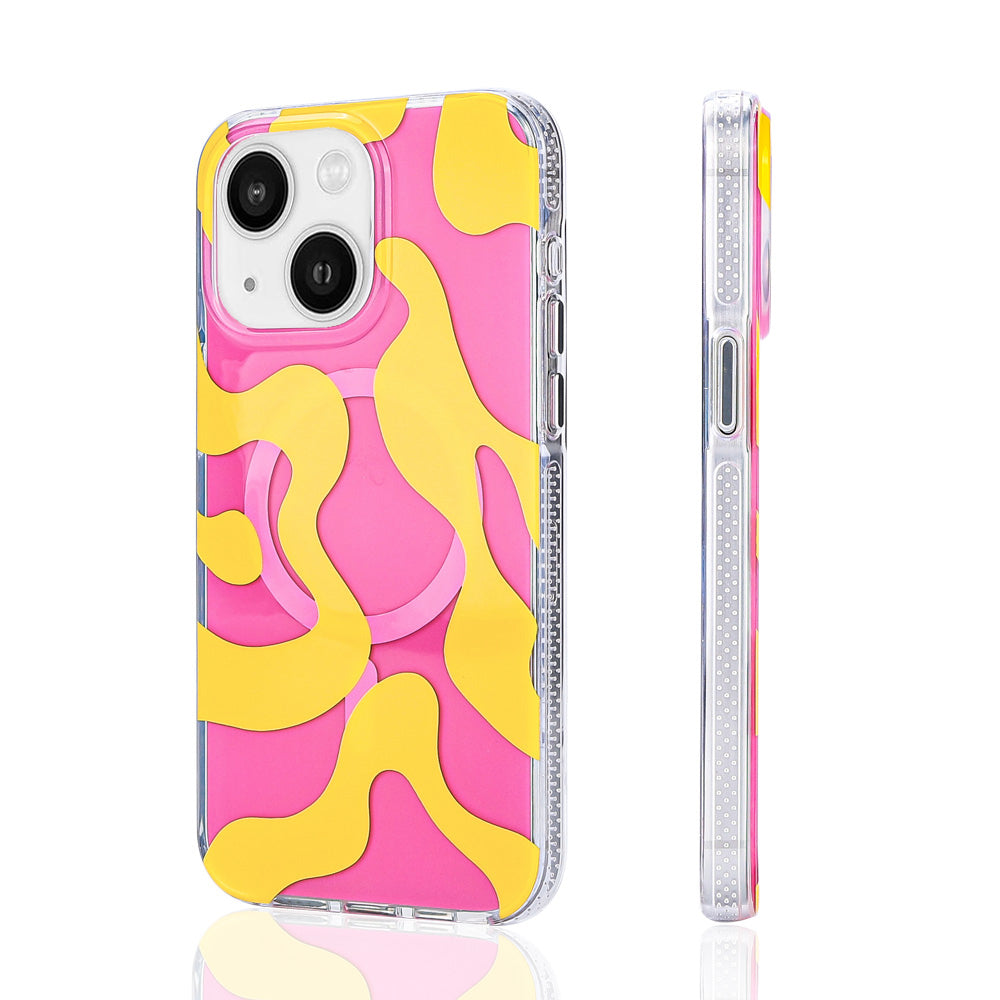 Apple iPhone 13 Kılıf M-safe Şarj Özellikli Zore Stilo Kapak Kırmızı