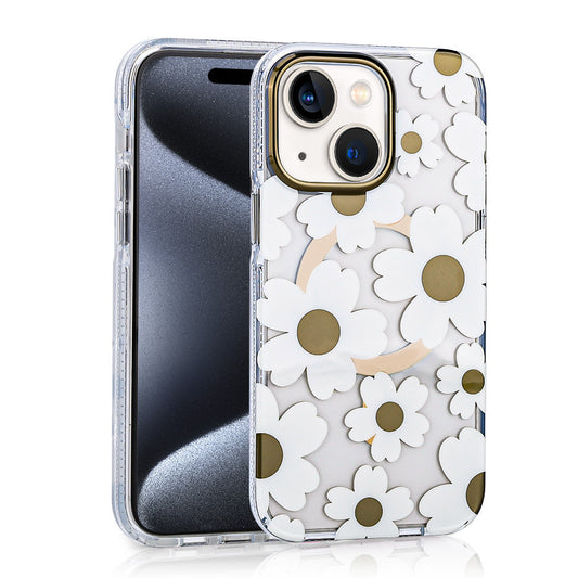 Apple iPhone 14 Kılıf M-safe Şarj Özellikli Zore Papat Kapak Kahverengi