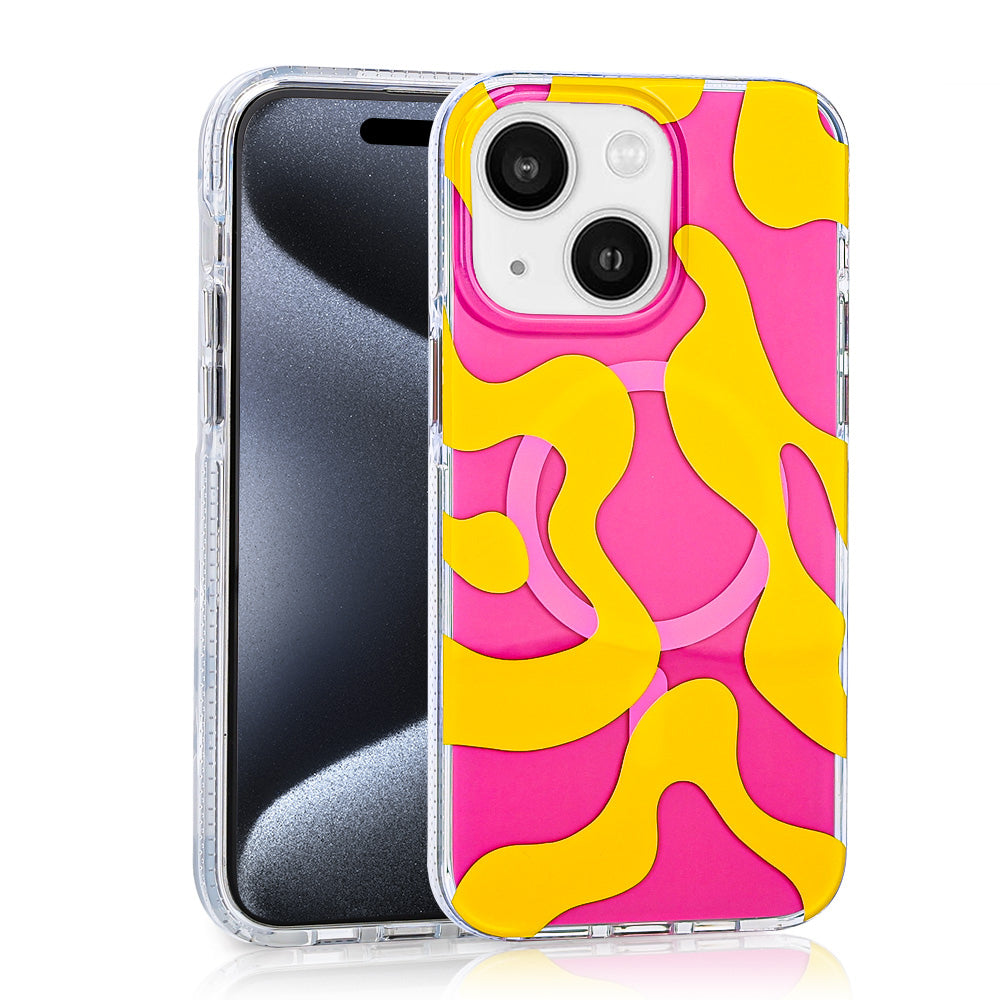 Apple iPhone 14 Kılıf M-safe Şarj Özellikli Zore Stilo Kapak Pembe