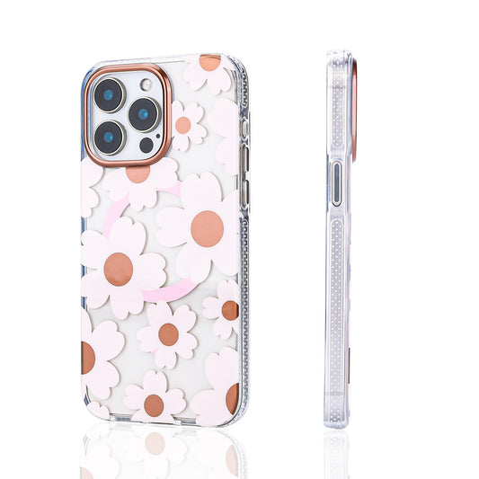 Apple iPhone 14 Pro Max Kılıf M-safe Şarj Özellikli Zore Papat Kapak Pembe