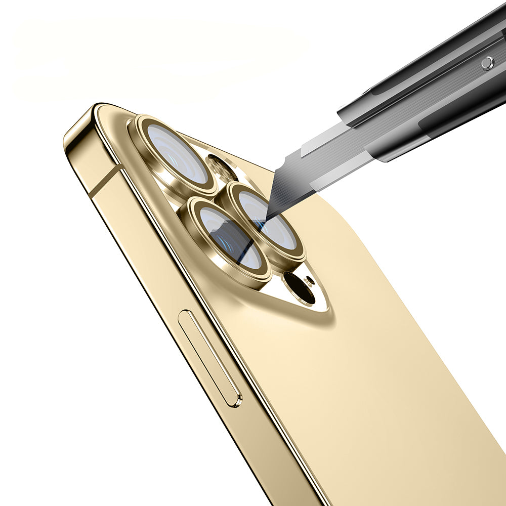 Apple iPhone 14 Pro Max Zore Mikro Kamera Lens Koruyucu Derin Mor