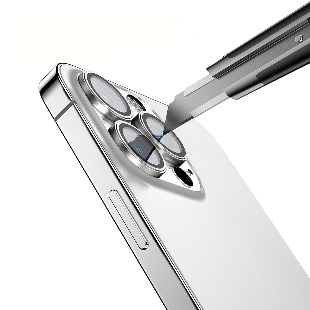 Apple iPhone 14 Pro Max Zore Mikro Kamera Lens Koruyucu Derin Mor