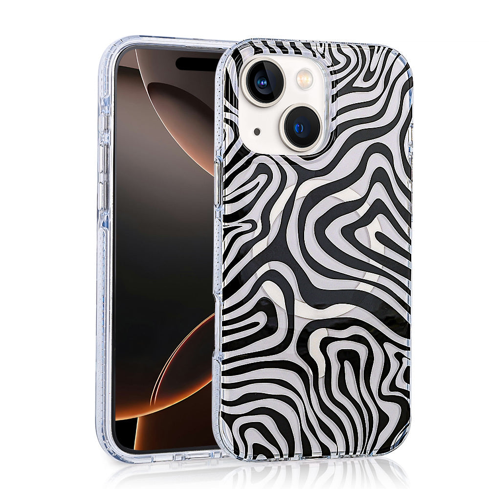 Apple iPhone 15 Kılıf M-safe Şarj Özellikli Zore Jago Kapak Colorful