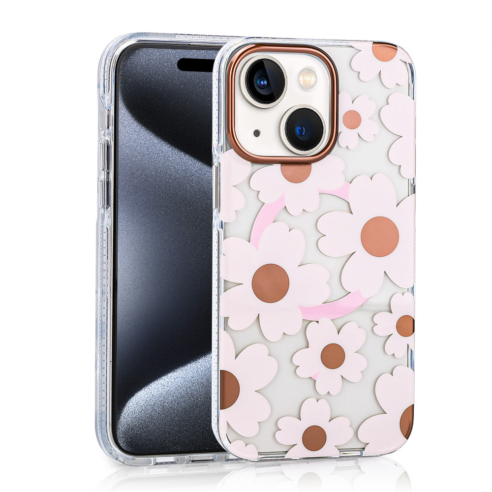 Apple iPhone 15 Kılıf M-safe Şarj Özellikli Zore Papat Kapak Pembe