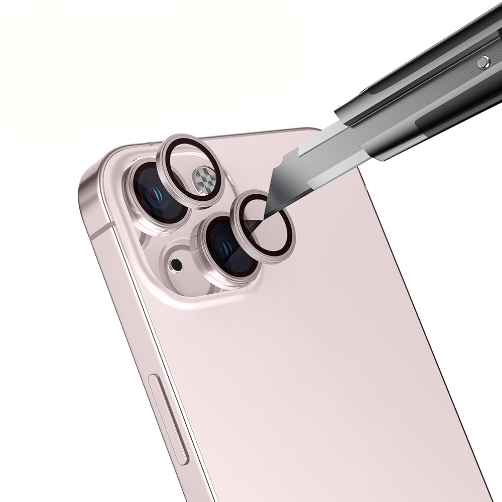 Apple iPhone 15 Plus Zore Mikro Kamera Lens Koruyucu Gümüş