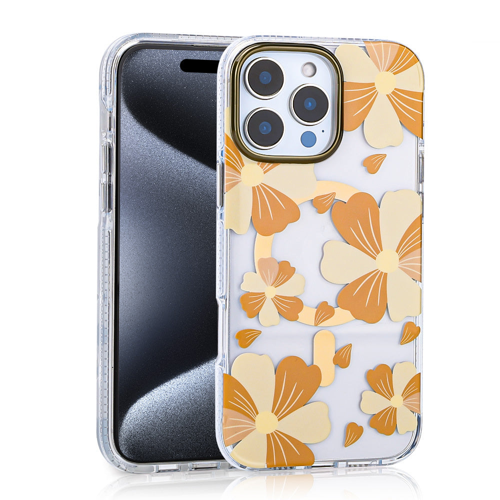 Apple iPhone 15 Pro Max Kılıf M-safe Şarj Özellikli Zore Papat Kapak Pembe