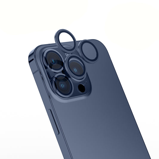 Apple iPhone 15 Pro Max Zore Mikro Kamera Lens Koruyucu Midnight Blue