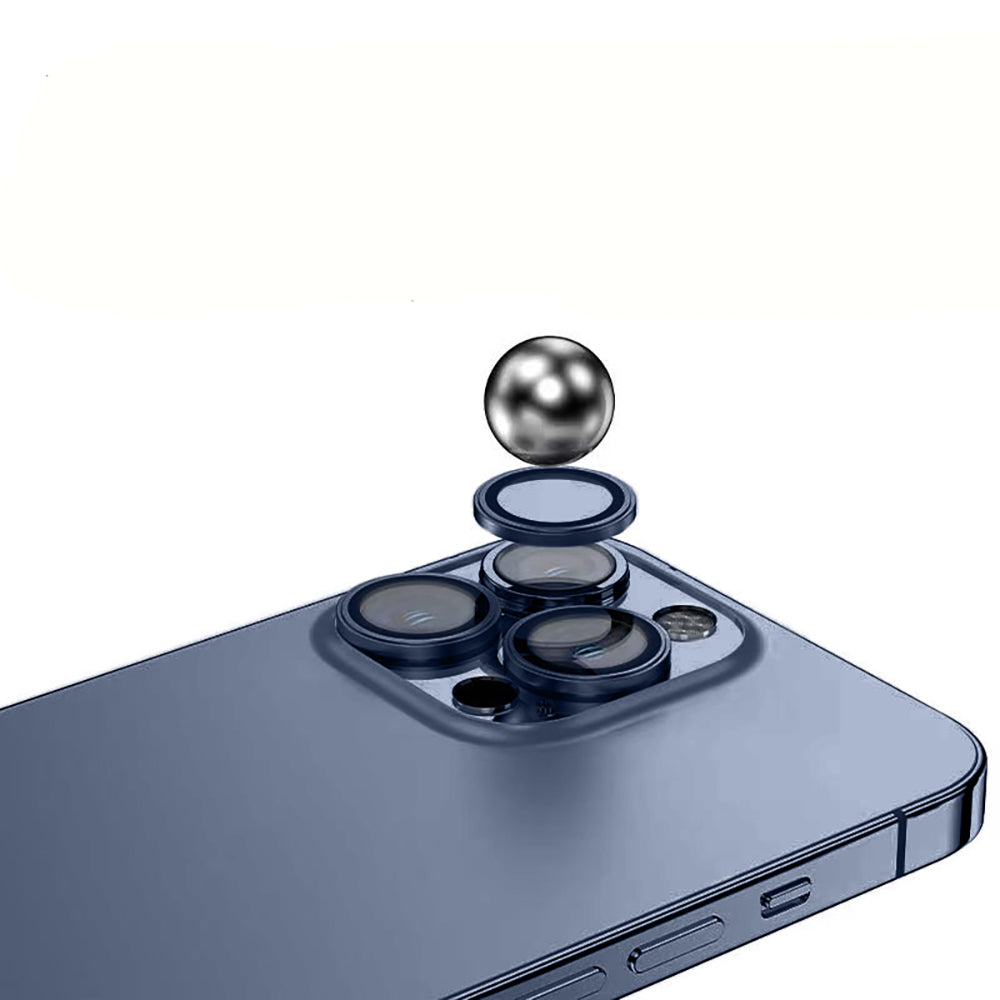 Apple iPhone 15 Pro Max Zore Mikro Kamera Lens Koruyucu Siyah