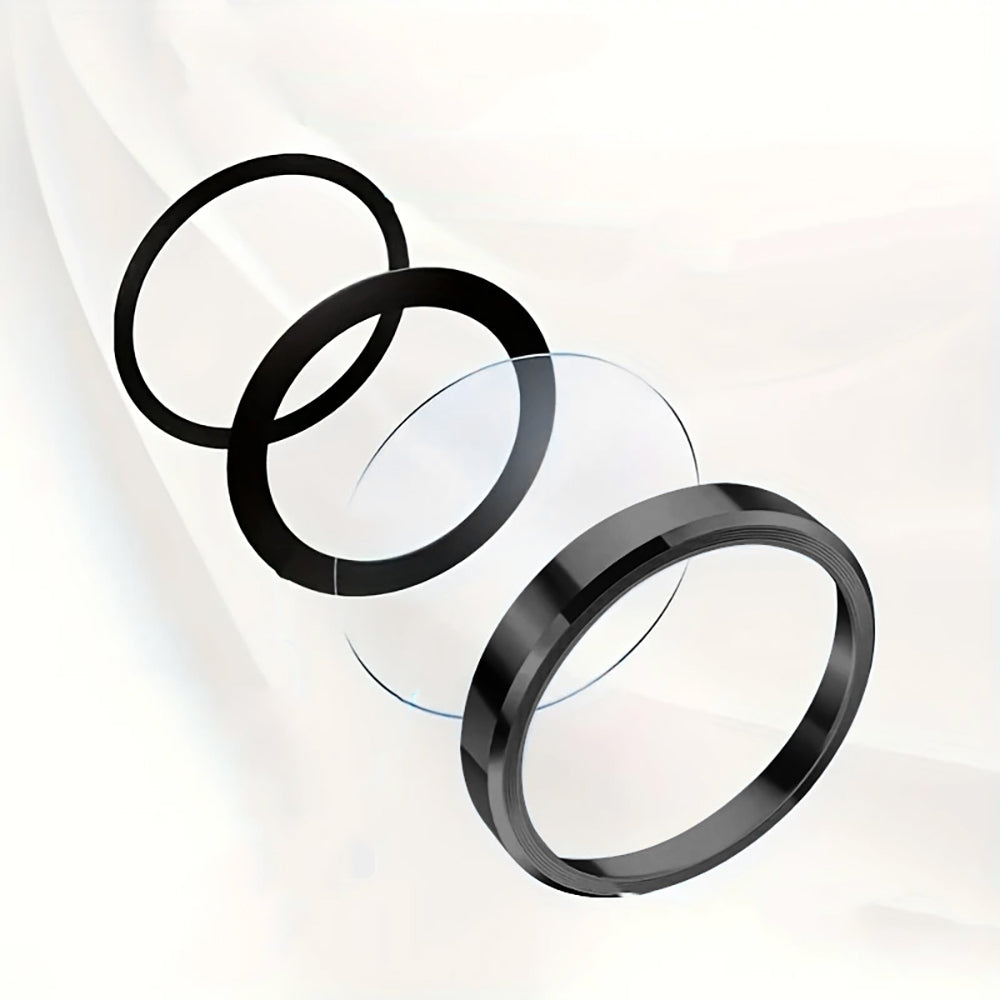 Apple iPhone 15 Pro Max Zore Mikro Kamera Lens Koruyucu Gümüş