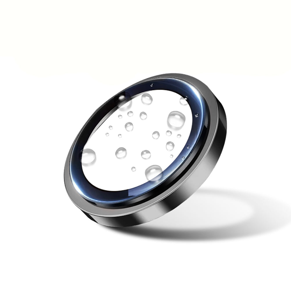 Apple iPhone 15 Pro Max Zore Mikro Kamera Lens Koruyucu Koyu Gri