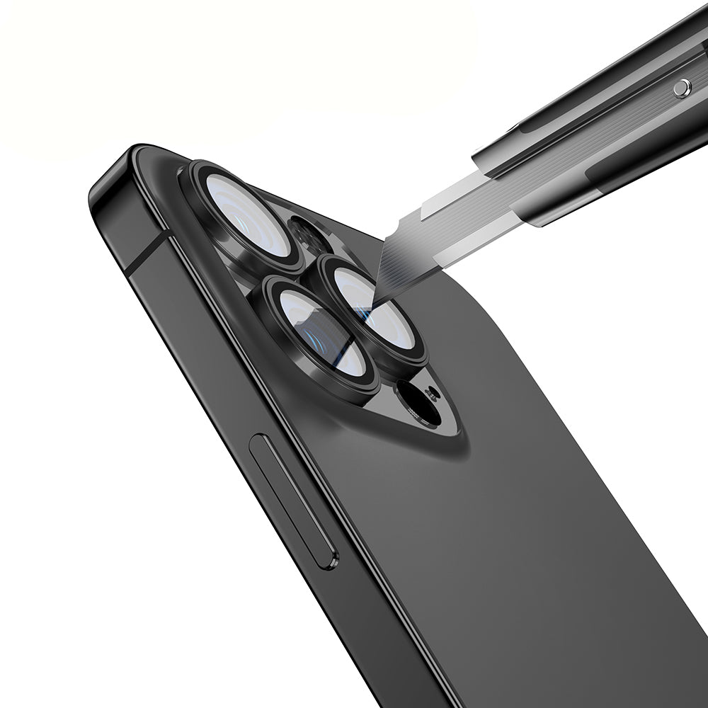 Apple iPhone 15 Pro Zore Mikro Kamera Lens Koruyucu Gümüş