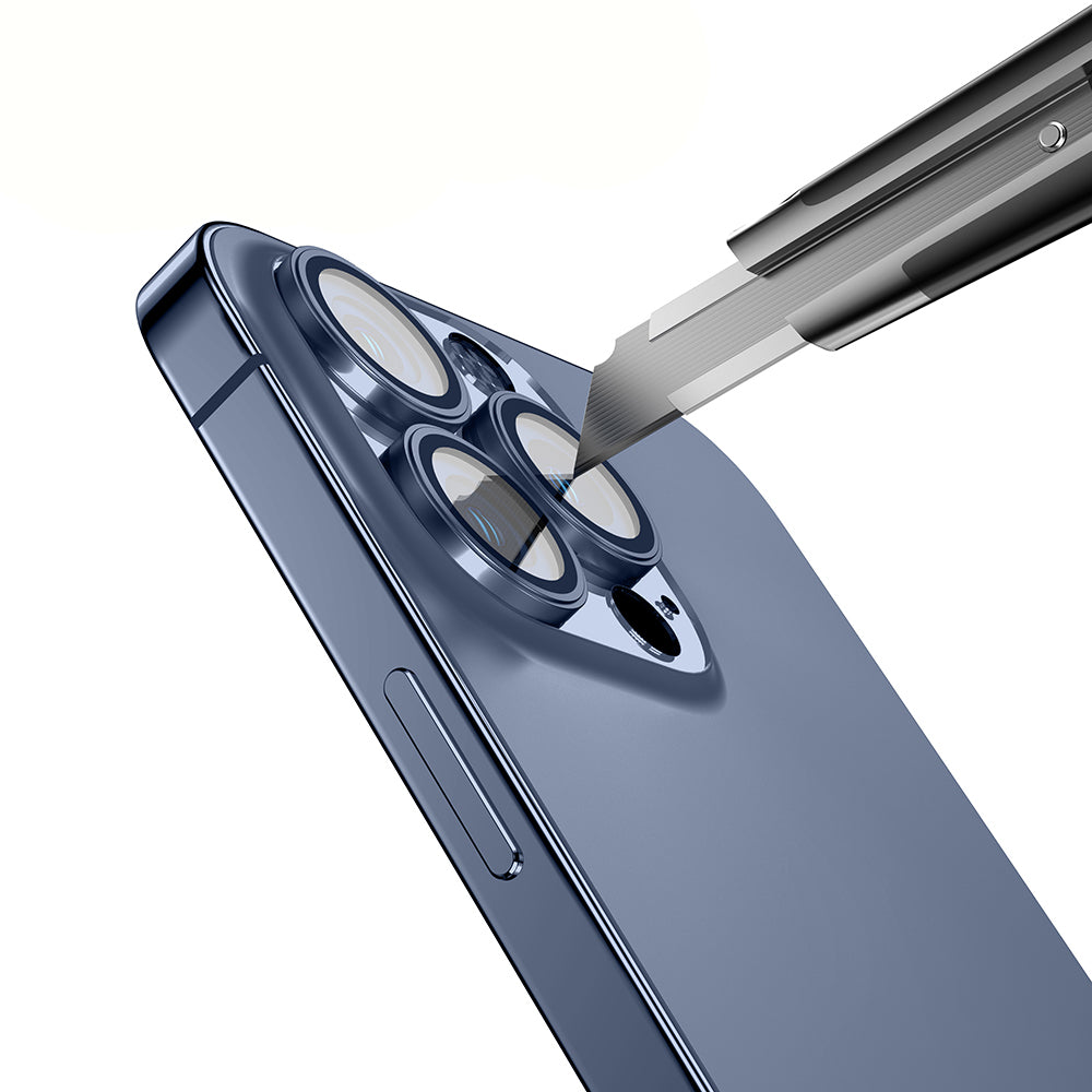 Apple iPhone 15 Pro Zore Mikro Kamera Lens Koruyucu Gümüş