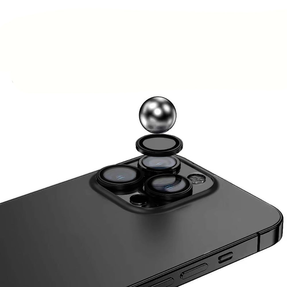 Apple iPhone 15 Pro Zore Mikro Kamera Lens Koruyucu Siyah