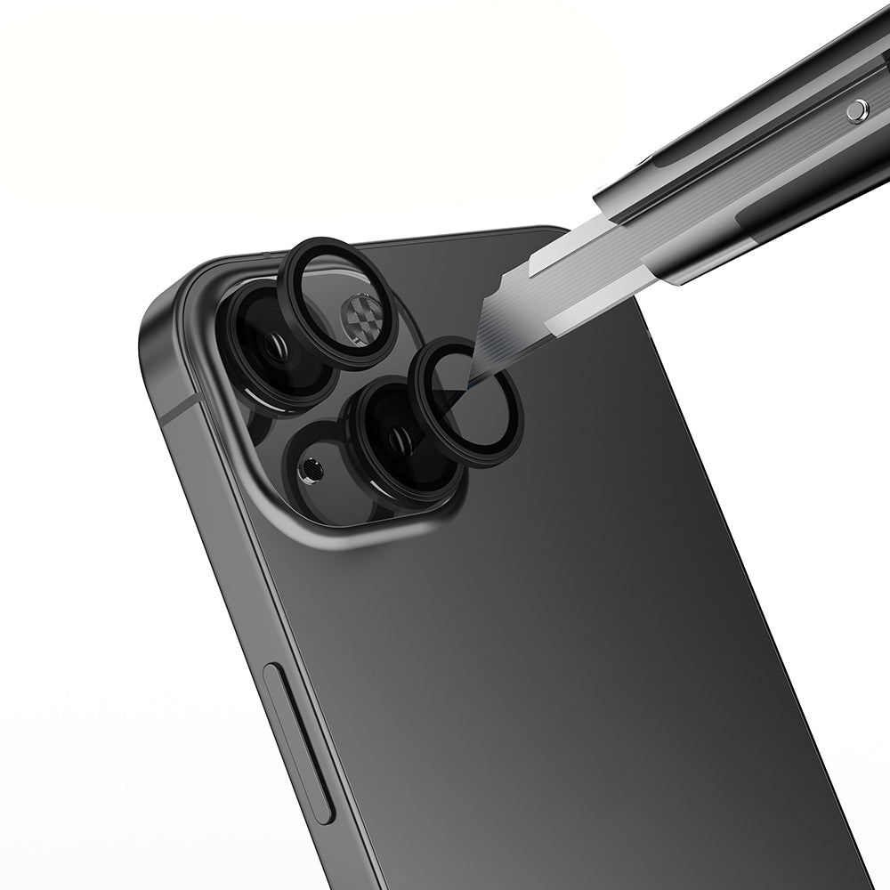 Apple iPhone 15 Zore Mikro Kamera Lens Koruyucu Siyah