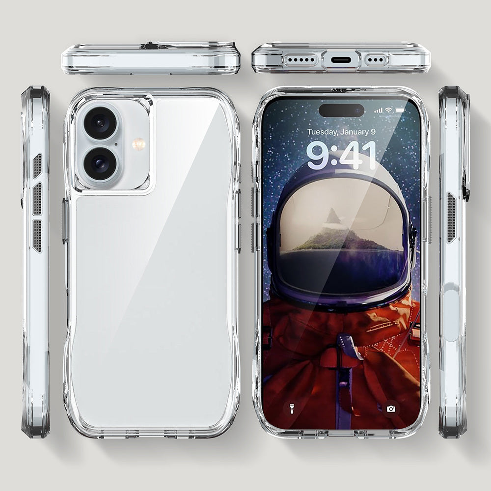 Apple iPhone 16 Kılıf Airbagli Şeffaf Zore İncek Kapak Şeffaf