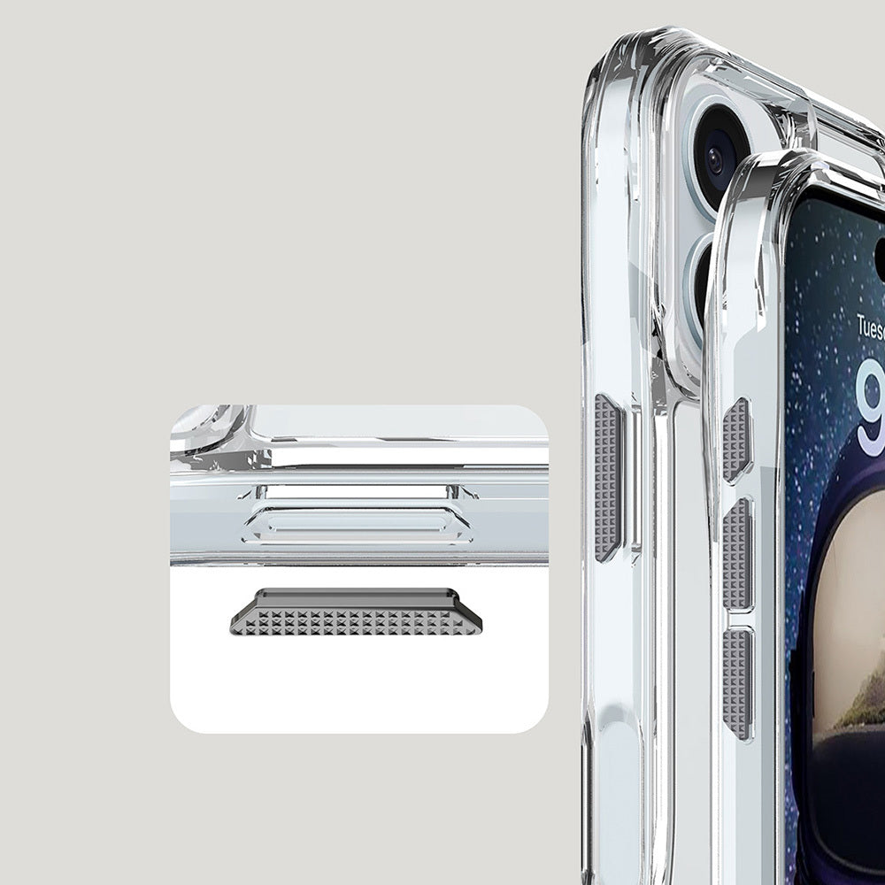 Apple iPhone 16 Kılıf Airbagli Şeffaf Zore İncek Kapak Şeffaf