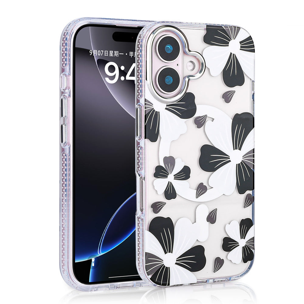 Apple iPhone 16 Kılıf M-safe Şarj Özellikli Zore Papat Kapak Siyah